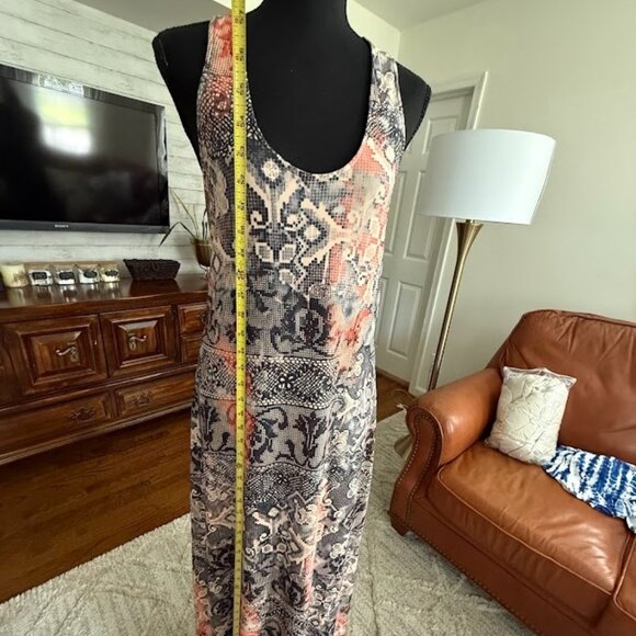Viereck Multicolor Razor Back Sleeveless Printed Maxi Dress Womens Size Medium - Picture 3 of 6